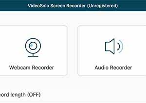 VideoSolo Screen Recorder (Mac) screenshot