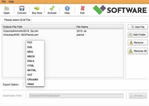vMail OLM to PST Converter for Mac screenshot