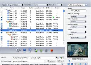 Xilisoft DVD to iPod Converter for Mac screenshot