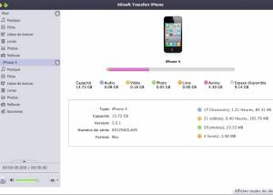 software - Xilisoft Transfert iPhone pour Mac 5.0.0.1221 screenshot