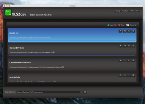 XLS2csv for Mac screenshot