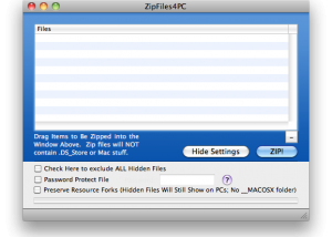 software - Zip Mac Files For PC 2.1.4 screenshot